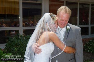 First Look Bride and Father